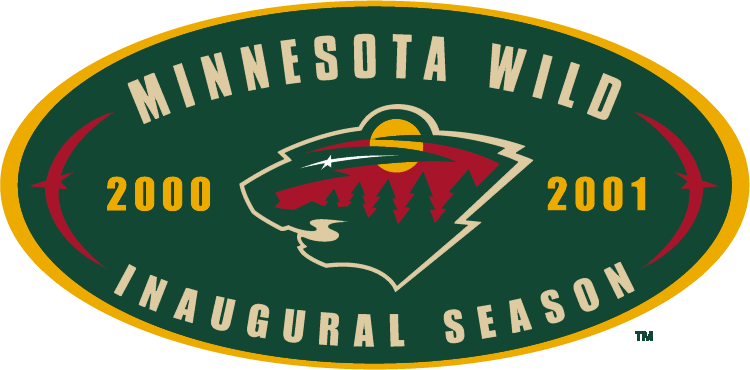 Minnesota Wild 2001 Anniversary Logo fabric transfer